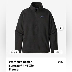 Patagonia Women’s better sweater 1/4 zip fleece